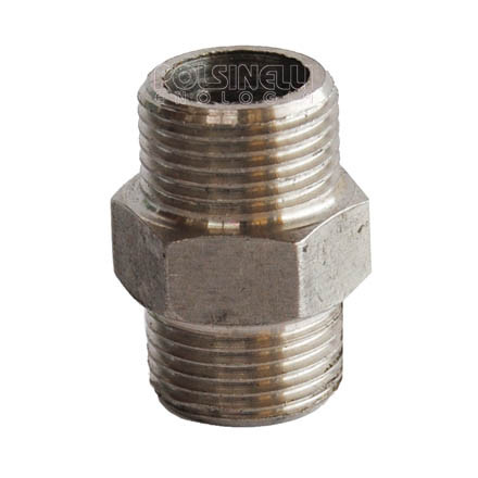 Doppelnippel Edelstahl 1/2"