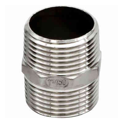 Doppelnippel Edelstahl 1"