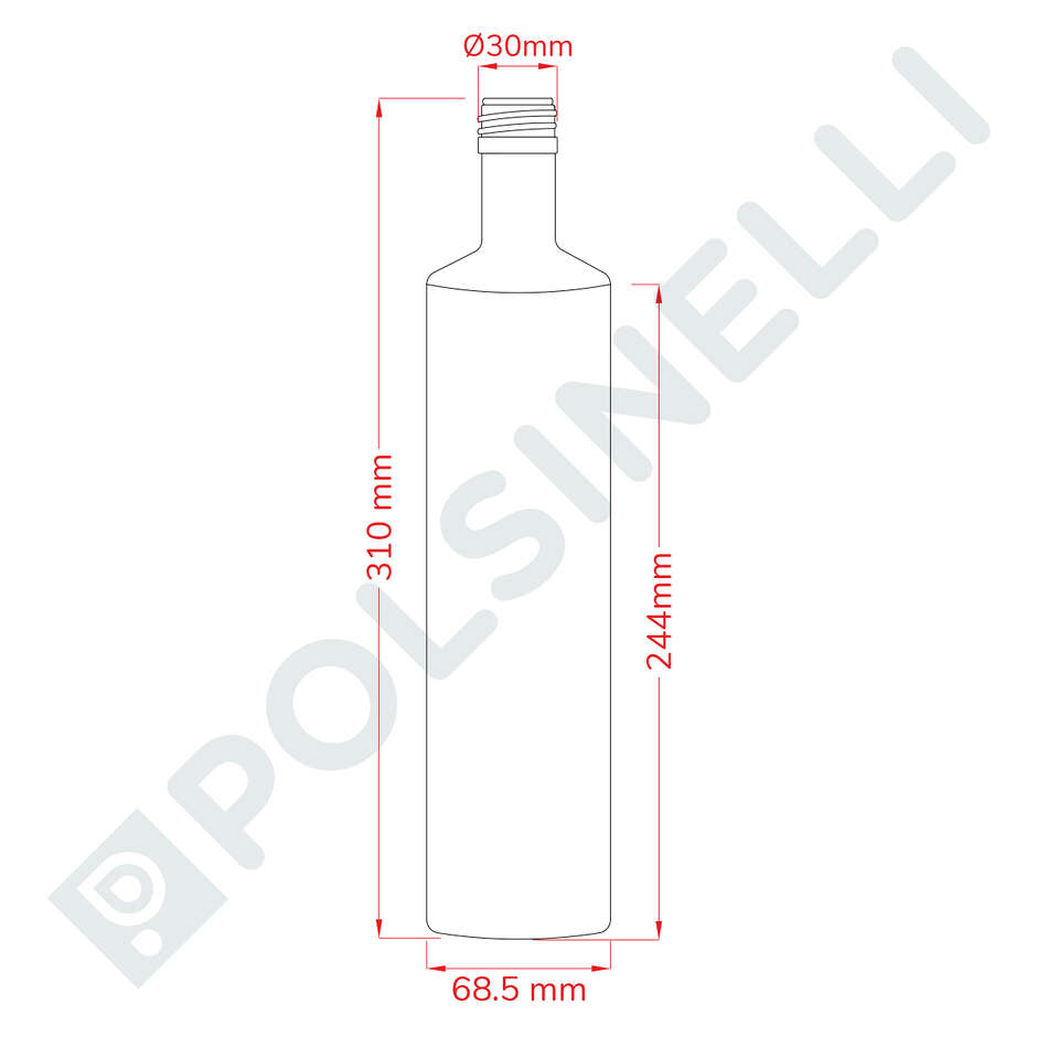 Dorica bottle 750 ml (20 pcs)
