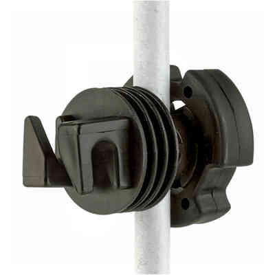 Draht- und Seilisolator mit Ringmutter für Kunststoff- und Metallmasten bis Ø 12 mm (25 Stk.)