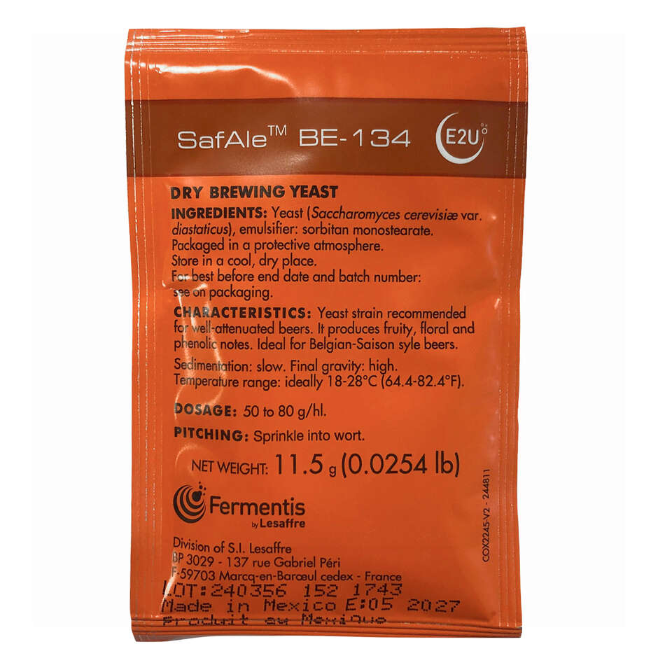 Levadura seca Fermentis Safale BE-134 (11,5 g)