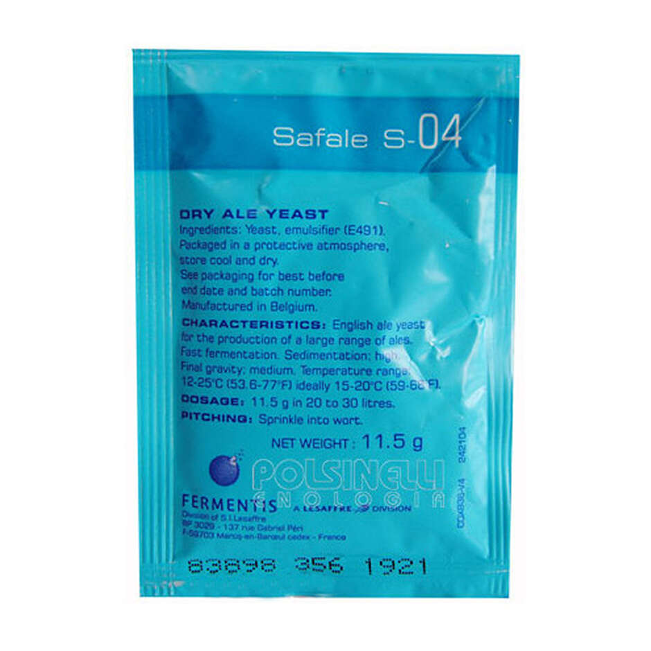 Dry yeast Fermentis Safale S-04 (11.5 g)