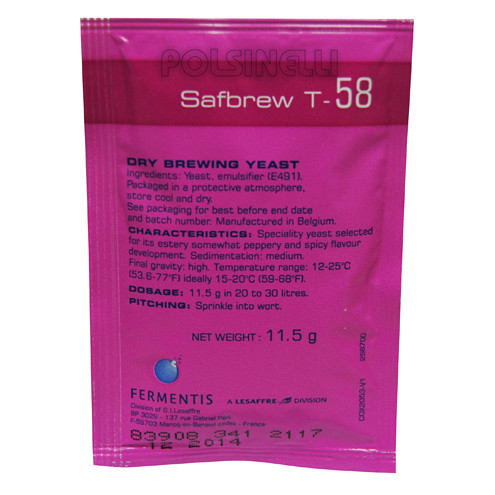 Dry yeast Fermentis Safbrew T-58 (11.5 g)