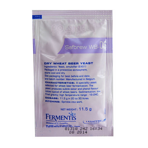 Dry yeast Fermentis Safbrew WB-06 (11.5 g)