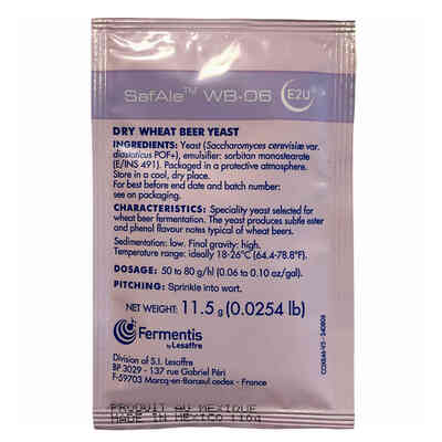 Dry yeast Fermentis Safbrew WB-06 (11.5 g)