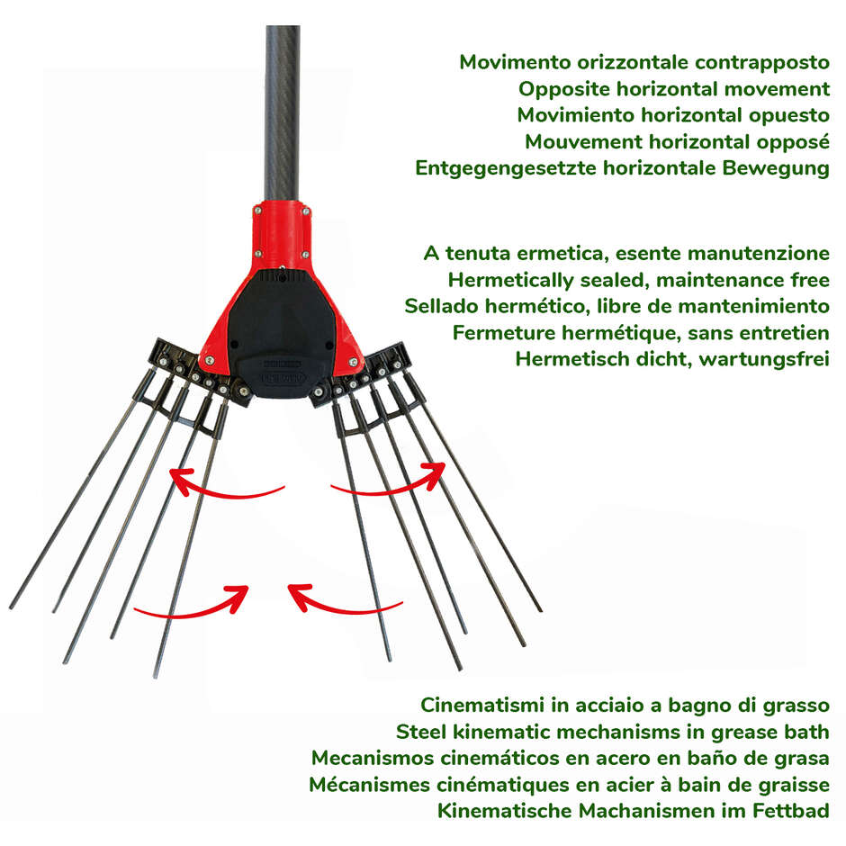 Duetto Aima electric shaker with telescopic carbon rod