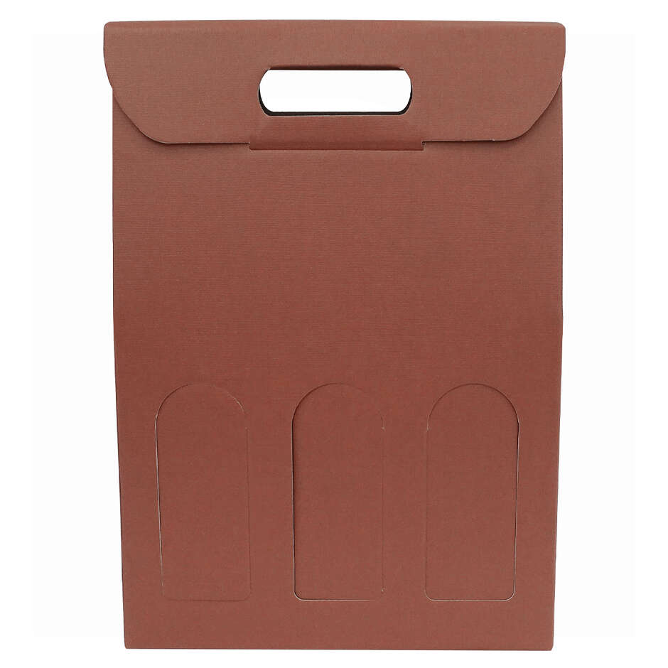 Earth Corten carry wine box for 3 bottles (30 pieces)