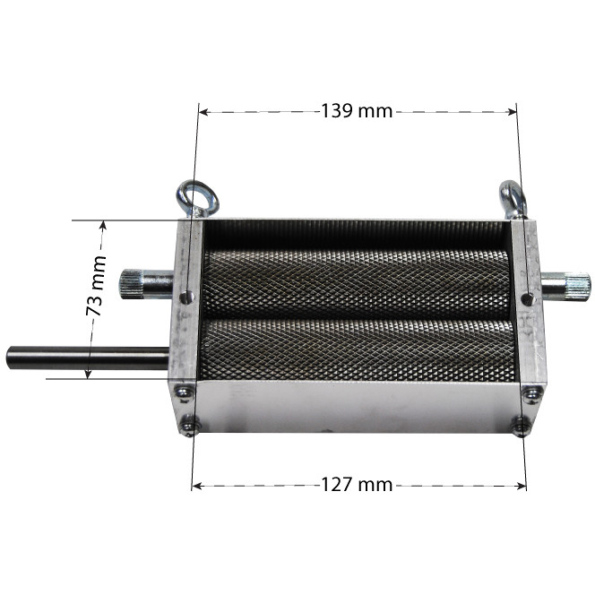 4-Liter Getreidemühle Aus Edelstahl - Manuell Mit 2 Walzen