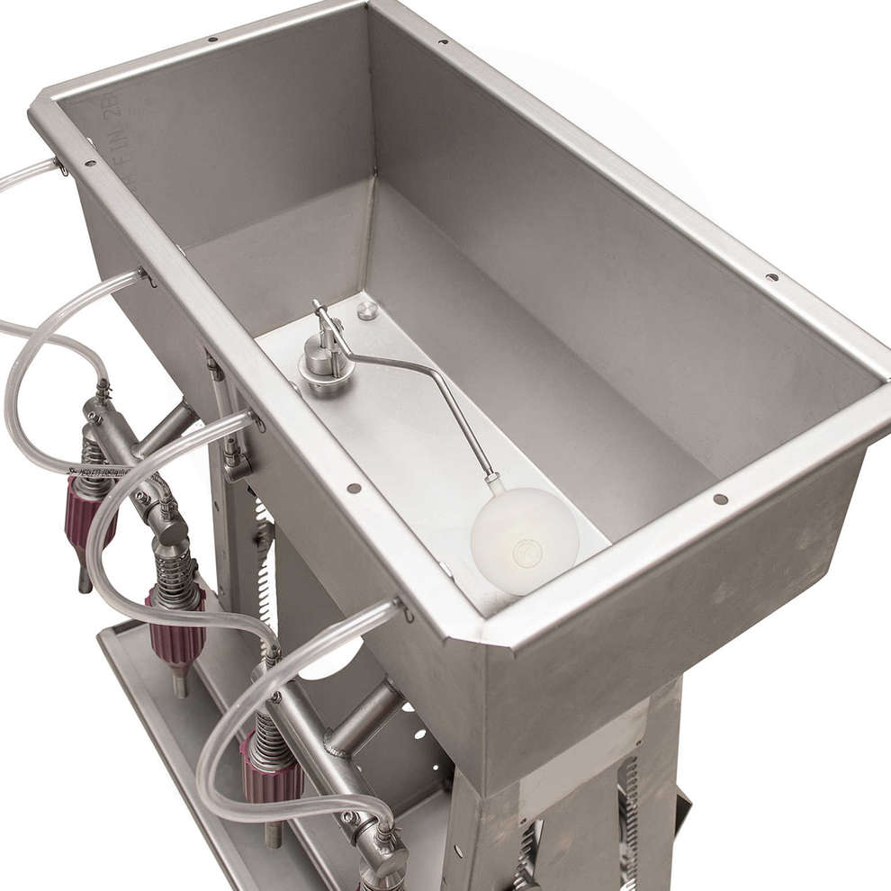 Edelstahl Abfüllmaschine CAD 4 mit  Schwimmer-Schalter
