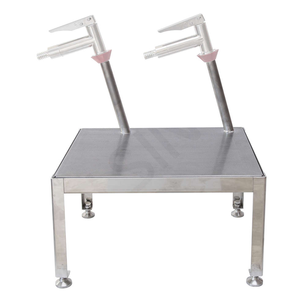 Edelstahl  Auffangschale 2 Plätze