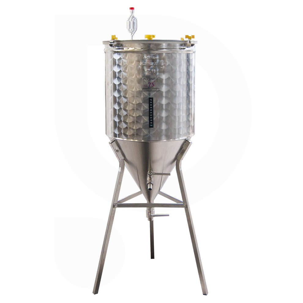 Edelstahl Gärfass für Bier konischen Boden 60° 75 L