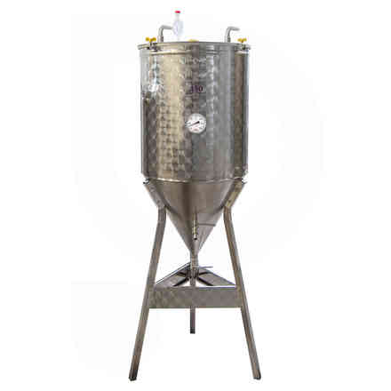 Edelstahl Kühlgärfass für Bier konischen Boden 60° 150 L 