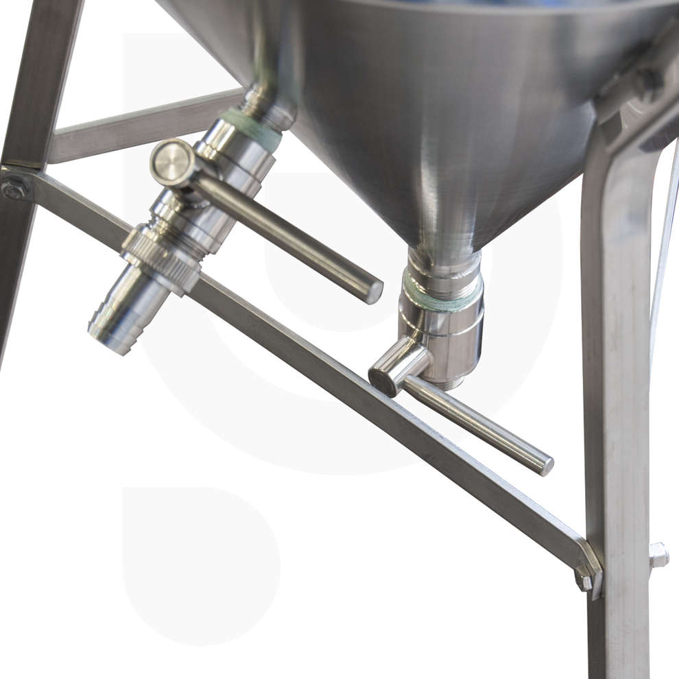 Edelstahl Kühlgärfass für Bier konischen Boden 60° 75 L