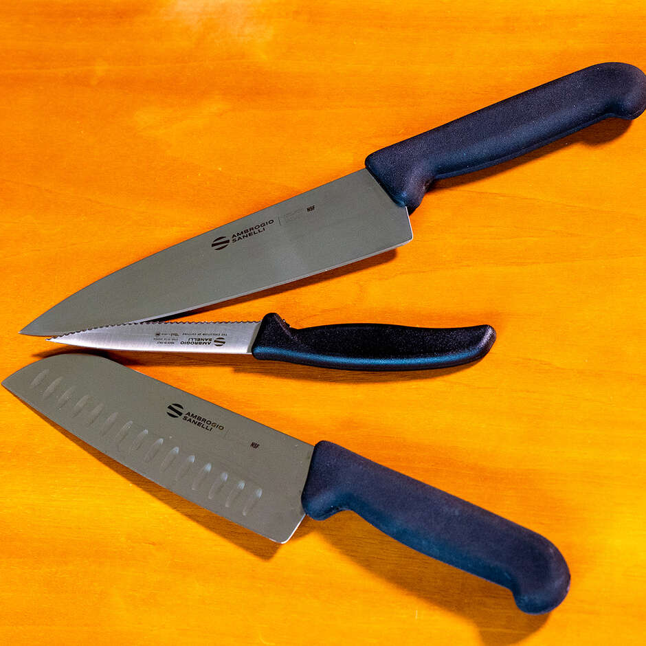 Edelstahl-Steakmesser 12 cm – Set mit 6 Stück