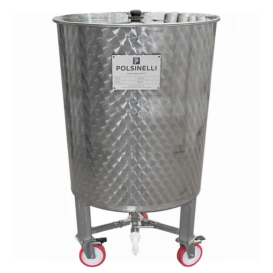 Edelstahlbehälter  500 Liter mit konischem Boden