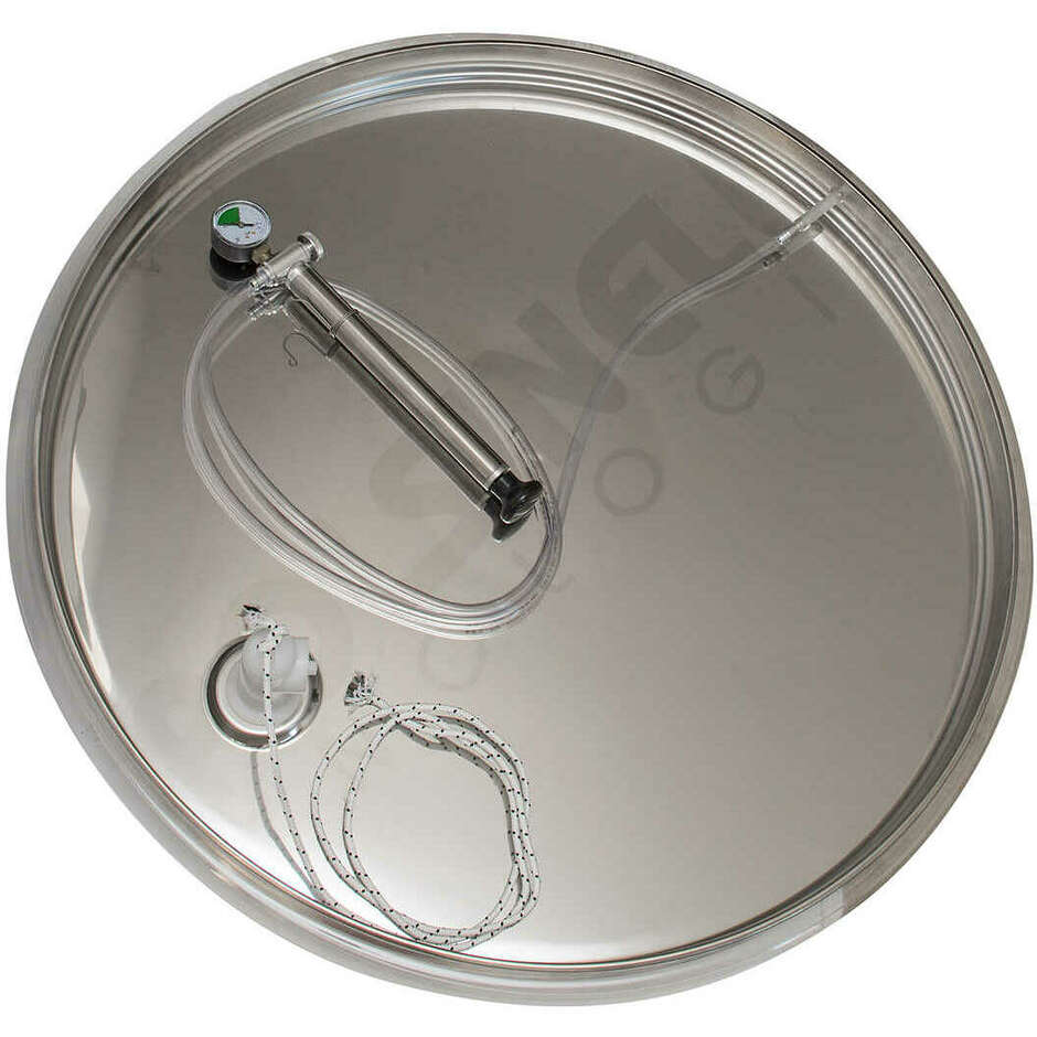 Edelstahlbehälter Konischen Boden 5000 L mit Luft-Schwimmdeckel und ∅400 Mannloch