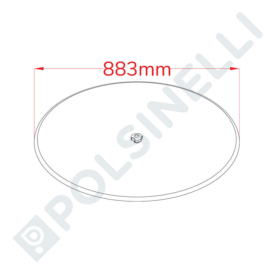 Edelstahldeckel ⌀ 883