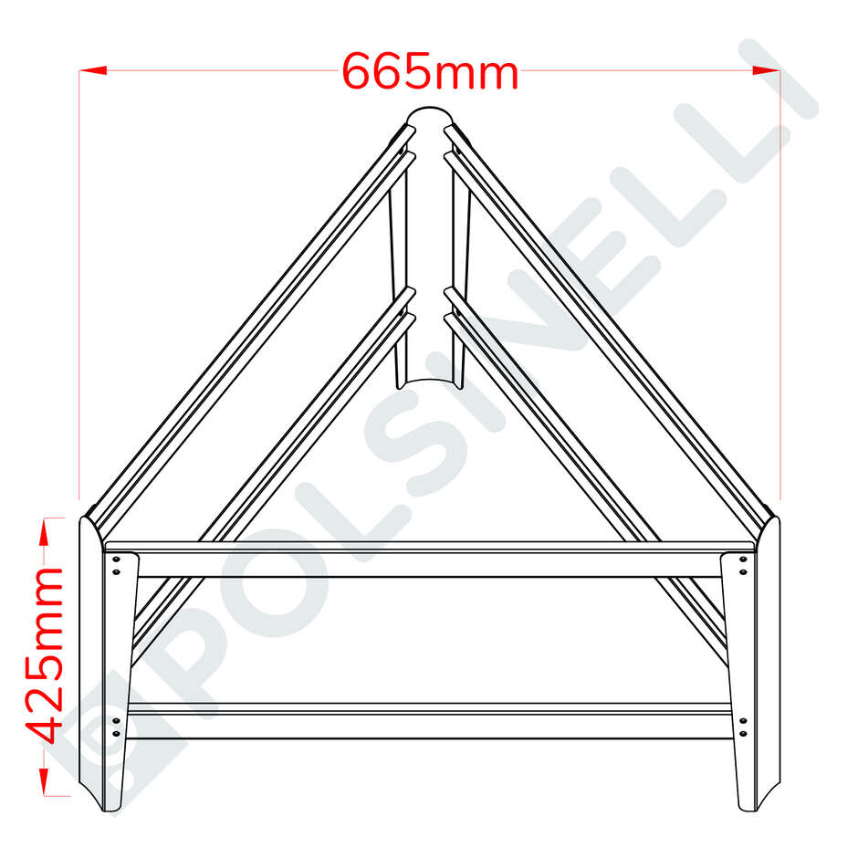 Edelstahlhalterung Ø850