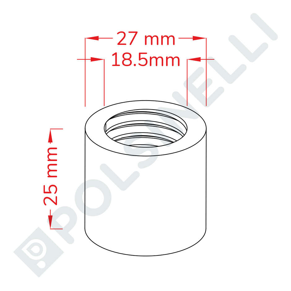 Edelstahlhülse 1/2"
