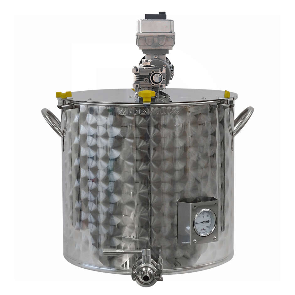 Edelstahlmotorisierte Kochkessel Tri-Clamp mit Inverter - 150 L
