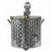Edelstahlmotorisierte Kochkessel Tri-Clamp mit Inverter - 150 L