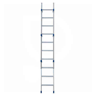 Einholm-Aluminiumleiter mit Handlauf - 10 Sprossen - 3 m