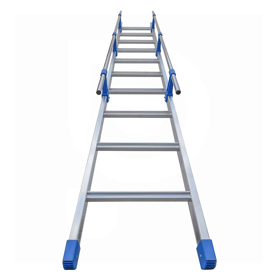 Einholm-Aluminiumleiter mit Handlauf - 10 Sprossen - 3 m