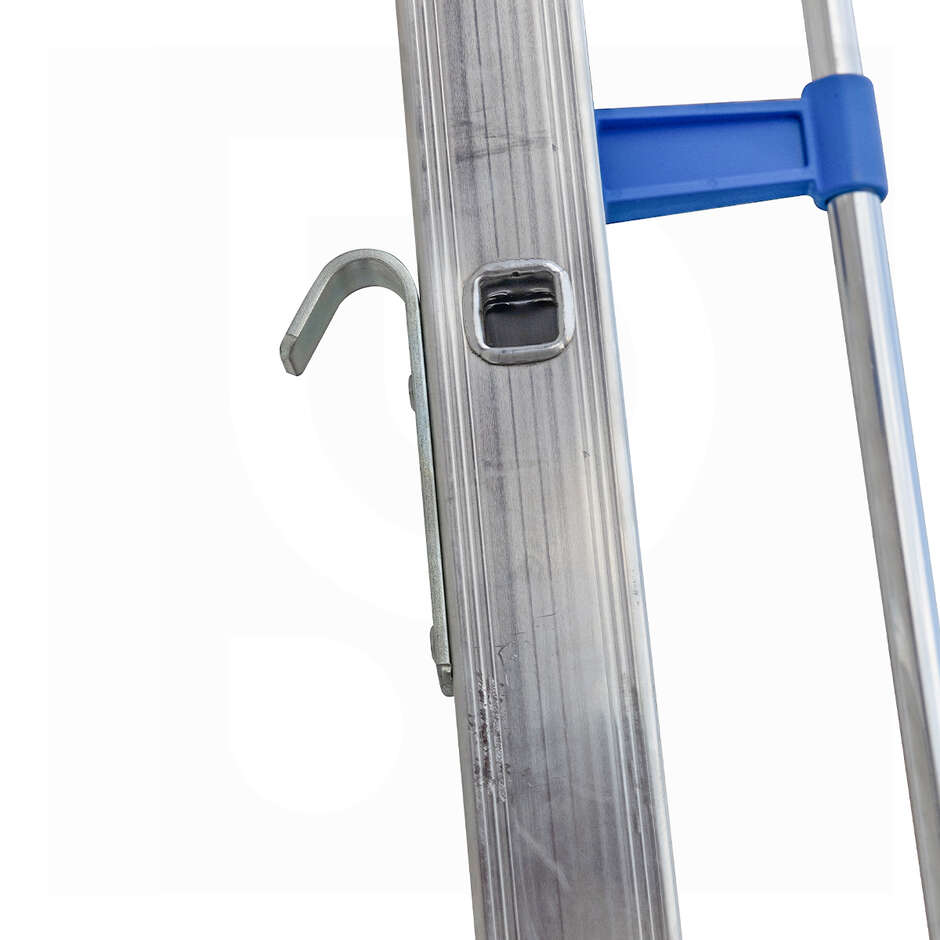 Einholm-Aluminiumleiter mit Handlauf - 10 Sprossen - 3 m