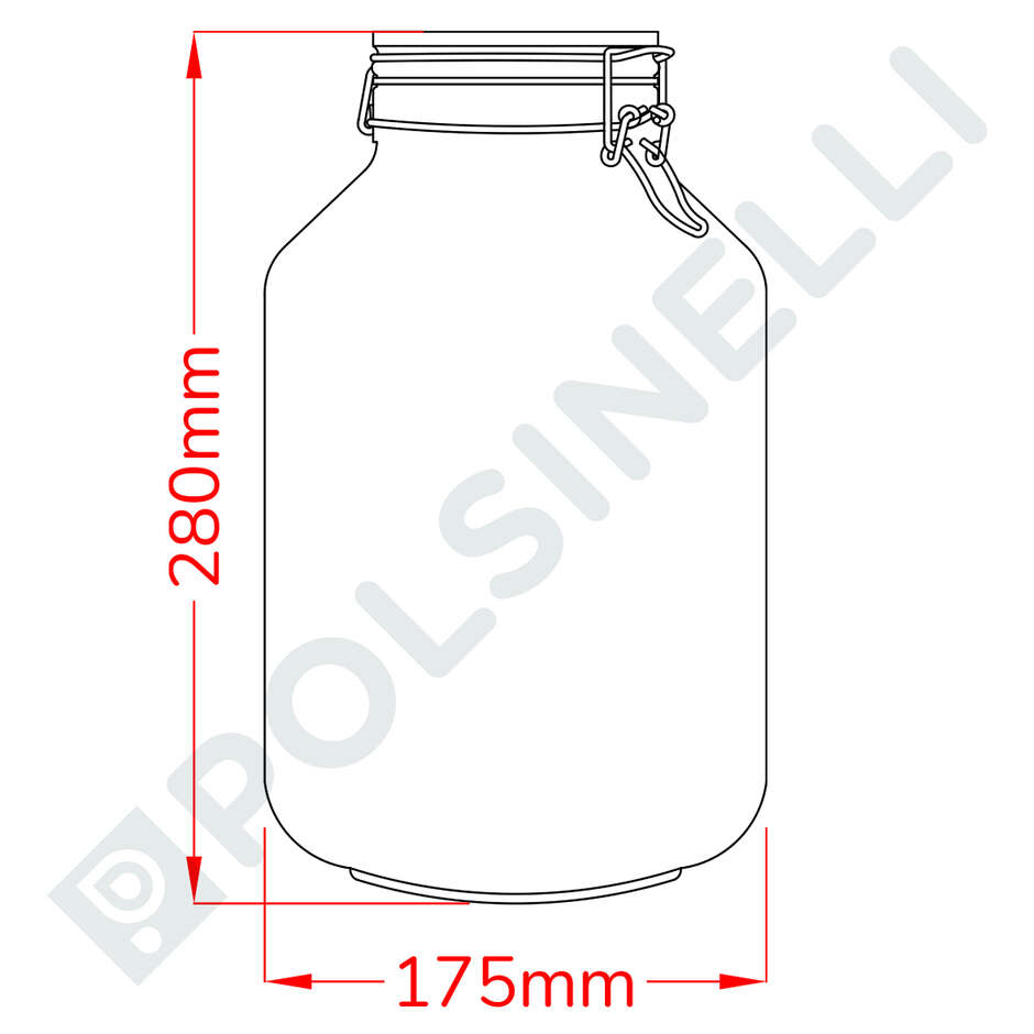 Einmachglas mit Bügelverschluss Fido 5 L (1 stück)