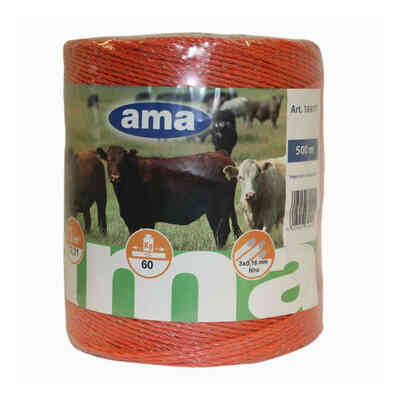 Electrified orange wire for fences with steel conductors - 500 m