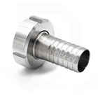 Embout cannelé inox DIN 25 M avec écrou pivotant pour tuyau ⌀30