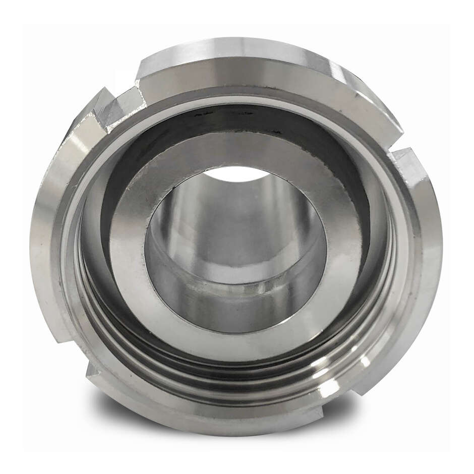 Embout cannelé inox DIN 32 M avec écrou pivotant pour tuyau ⌀ 40