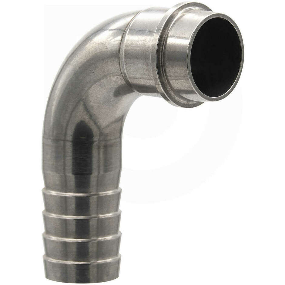 Embout cannellé courbé inox ENO 30 (duille oenologique italienne) PG 25