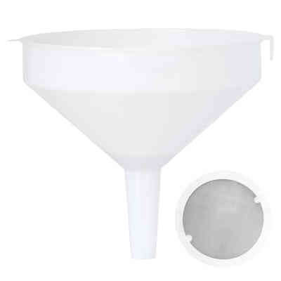 Entonnoir en plastique blanc Ø 40 avec filtre