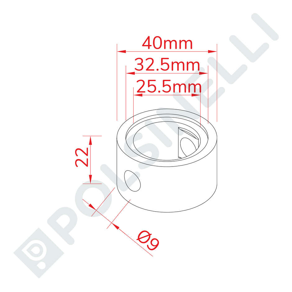 EPDM gasket for DN25 butterfly valve