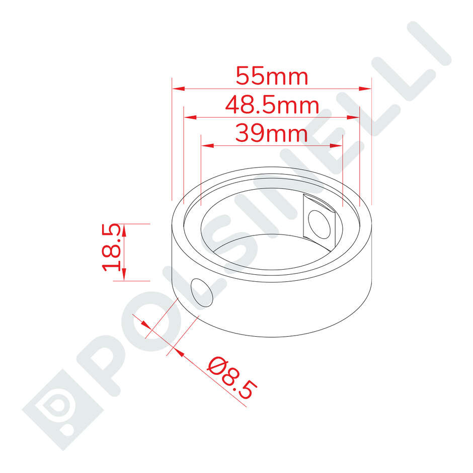 EPDM gasket for DN40 butterfly valve
