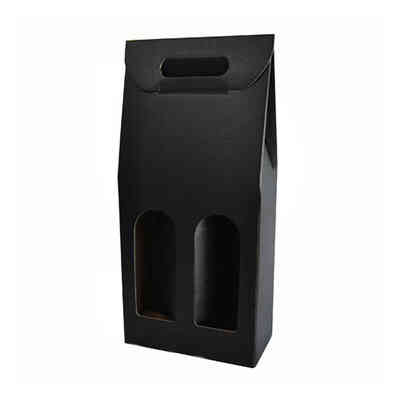 Estuche negro para 2 botellas (30 unid.)