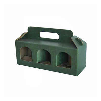 Estuche verde para 3 tarros de 314 mL (10 unid.)