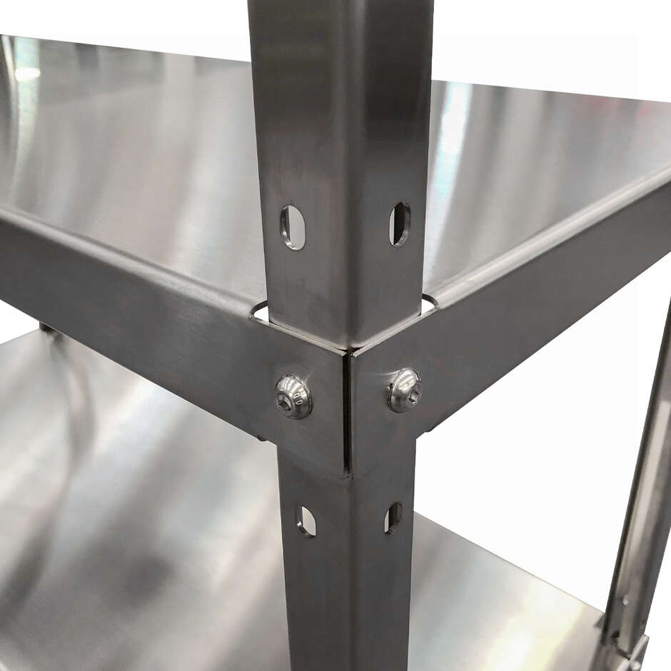 Étagère en Acier Inoxydable 1000x400x2000 mm avec 5 Tablettes