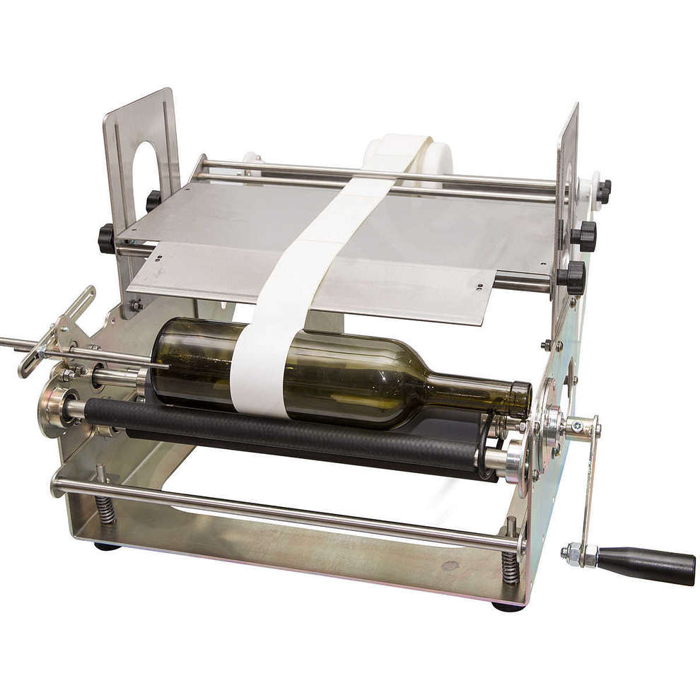 Etiqueteuse manuelle inox ETI 05 avec tampon pour imprimer le lot