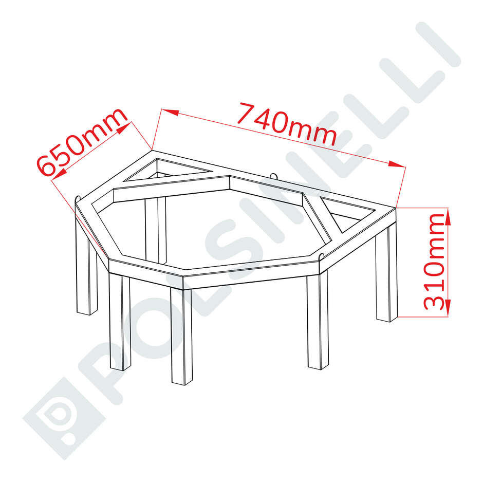 EVO support for pot 300 L