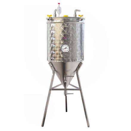  Fermentador refrigerado de cerveza tronco cónico 60° 50 L 