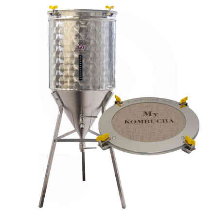 Fermentatore inox Conico 60° per Kombucha 50 L