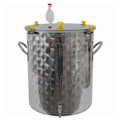 Fermentatore per birra inox 50 L con maniglie