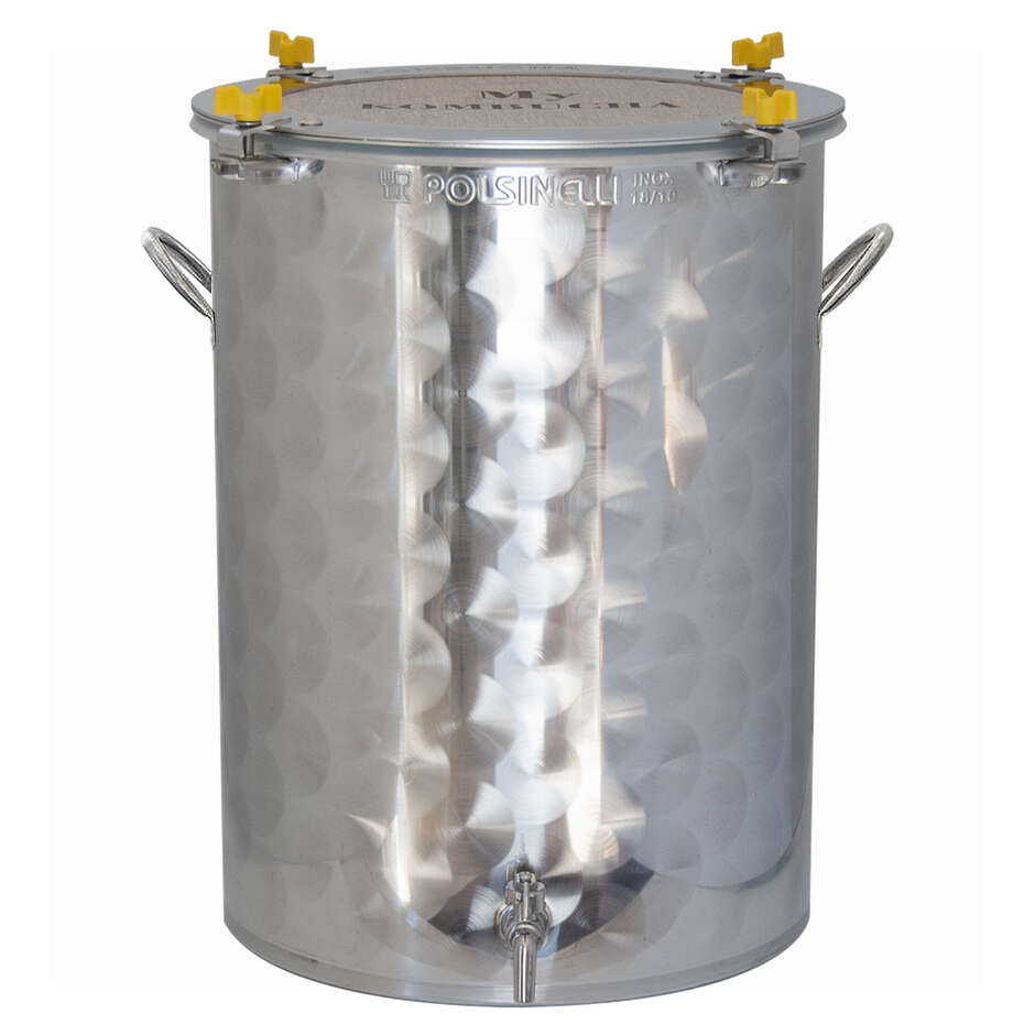 Fermentatore per Kombucha inox 35 L con maniglie