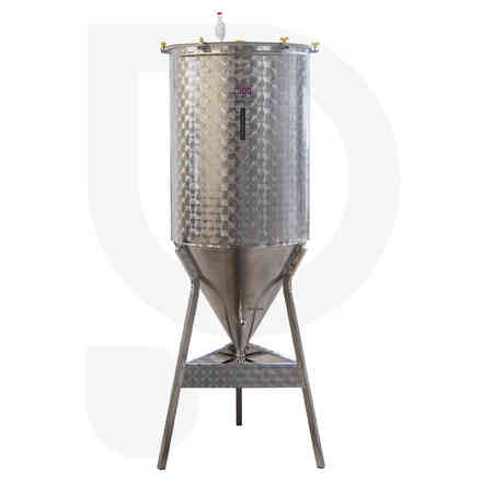 Cuve de fermentation inox parallélépipédique fermée type RAMO 900 x 1400 mm
