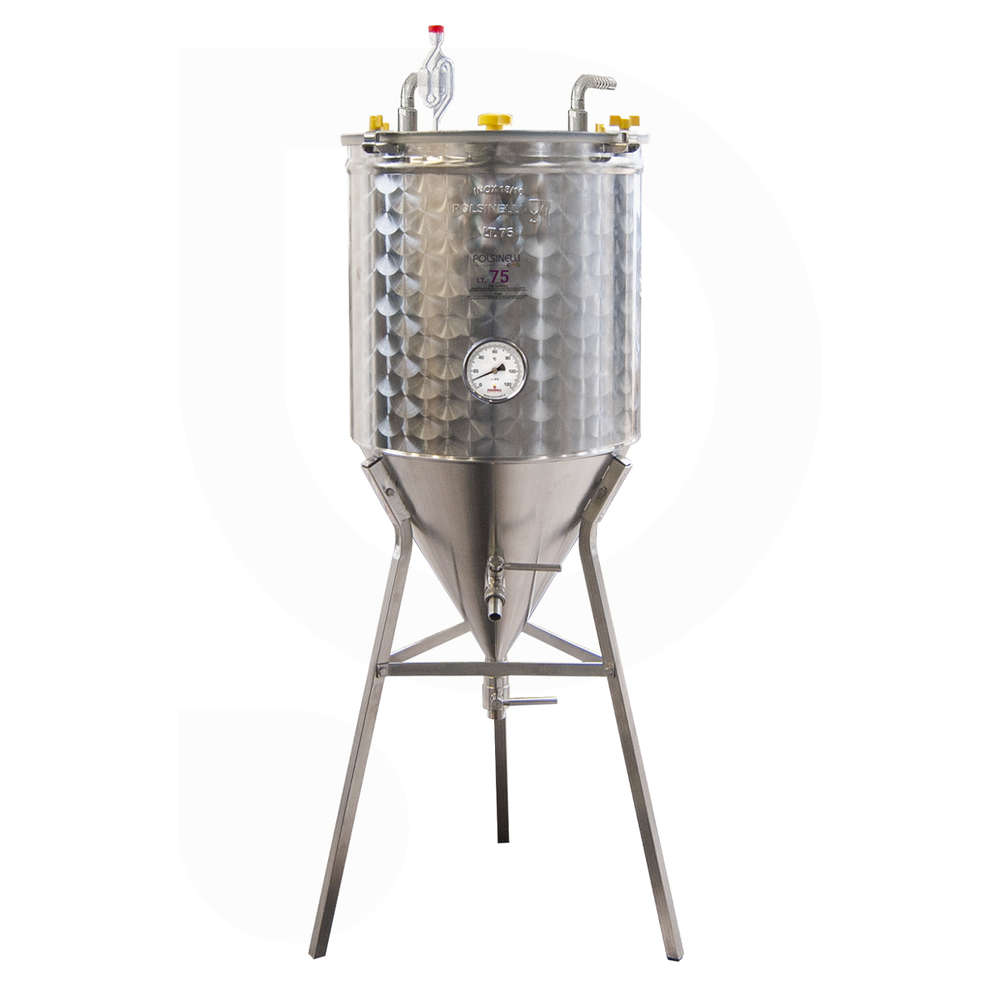 Fermenteur réfrigéré pour bière tronconique 60° 75 L