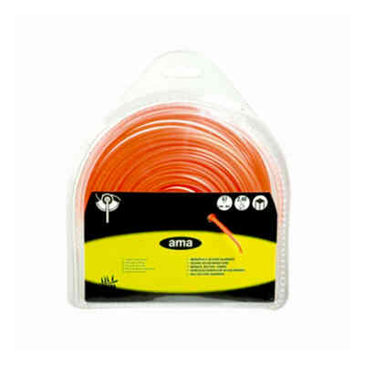 Filo quadro con dispenser per decespugliatore Ø 4 mm - 25 m