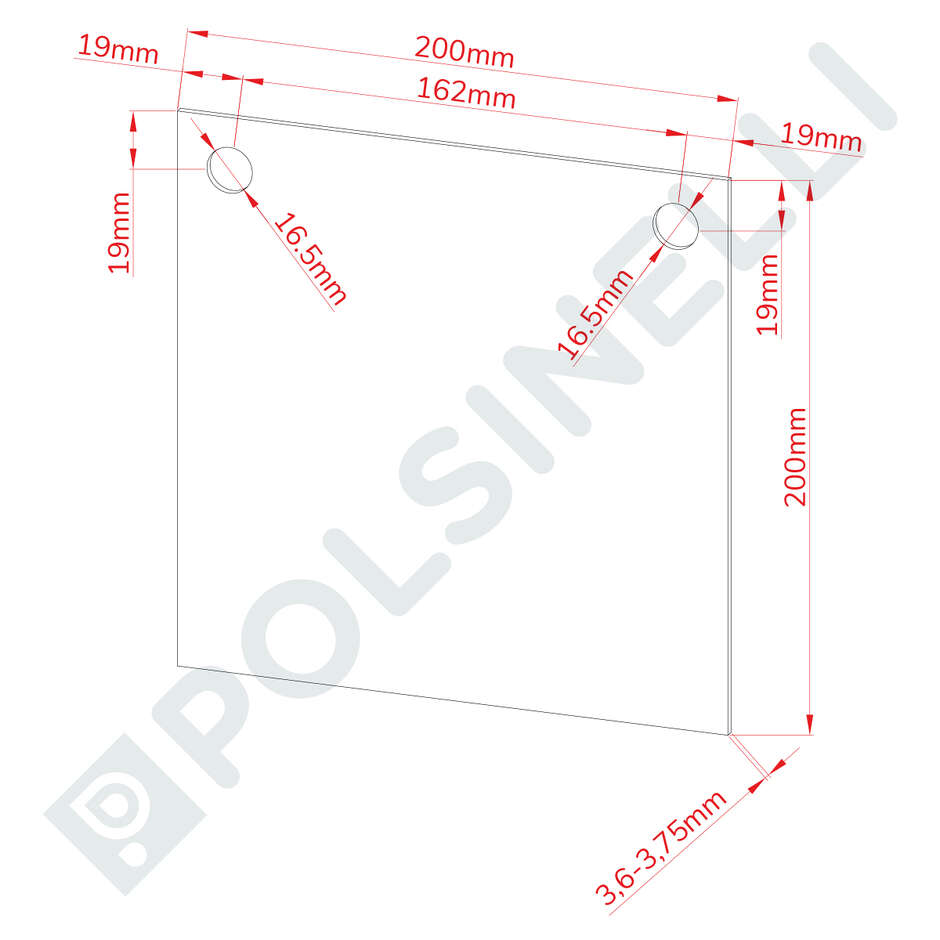 Filter sheets 20x20 V4 - 2 Holes (25 pcs)