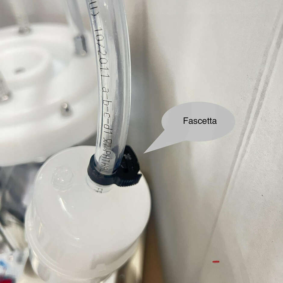 Filtro separatore aria-liquido con portagomma per Enolmaster